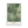 Map of Fairfield, Kentucky, 12 x 18 inch unframed archival matte print