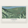 Garrison, Kentucky map print, the full design