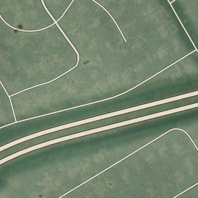 Close-up of the map of Glenview Manor, Kentucky print showing street and building detail