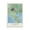 Map of Grand Rivers, Kentucky, 12 x 18 inch unframed archival matte print
