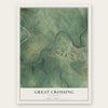 Great Crossing, Kentucky map print, the full design