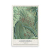 Map of Greensburg, Kentucky, 12 x 18 inch unframed archival matte print
