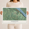 Map of Hawesville, Kentucky, 12 x 18 inch unframed archival matte print