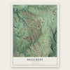 Hillcrest, Kentucky map print, the full design