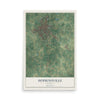 Map of Hopkinsville, Kentucky, 12 x 18 inch unframed archival matte print