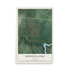 Map of Houston Acres, Kentucky, 12 x 18 inch unframed archival matte print