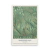 Map of Hustonville, Kentucky, 12 x 18 inch unframed archival matte print