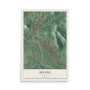 Map of Irvine, Kentucky, 12 x 18 inch unframed archival matte print
