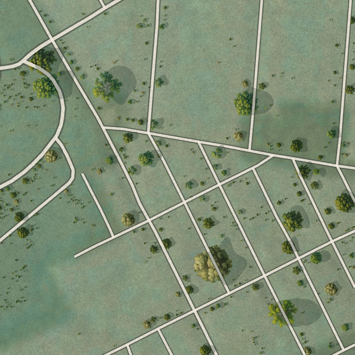 Close-up of the map of Kenton Vale, Kentucky print showing street and building detail