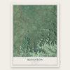 Kingston, Kentucky map print, the full design