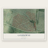 Lansdowne, Kentucky map print, the full design