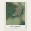 Lovelaceville, Kentucky map print, the full design