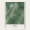 Maceo, Kentucky map print, the full design