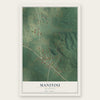 Manitou, Kentucky map print, the full design