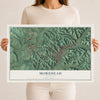 Map of Morehead, Kentucky, 12 x 18 inch unframed archival matte print