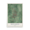Map of Mount Sterling, Kentucky, 12 x 18 inch unframed archival matte print