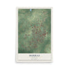 Map of Murray, Kentucky, 12 x 18 inch unframed archival matte print