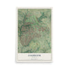 Map of Oakbrook, Kentucky, 12 x 18 inch unframed archival matte print