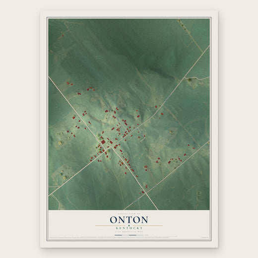 Onton, Kentucky map print, the full design