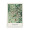 Map of Park Hills, Kentucky, 12 x 18 inch unframed archival matte print