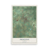 Map of Princeton, Kentucky, 12 x 18 inch unframed archival matte print