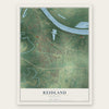 Reidland, Kentucky map print, the full design