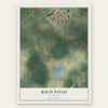 Rich Pond, Kentucky map print, the full design