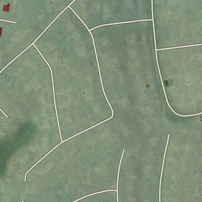 Second close-up of the map of Riverwood, Kentucky print showing more streets and buildings