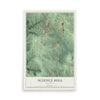 Map of Science Hill, Kentucky, 12 x 18 inch unframed archival matte print