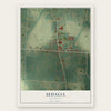 Sedalia, Kentucky map print, the full design