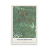 Map of Shepherdsville, Kentucky, 12 x 18 inch unframed archival matte print