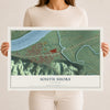 Map of South Shore, Kentucky, 12 x 18 inch unframed archival matte print