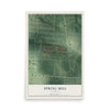 Map of Spring Mill, Kentucky, 12 x 18 inch unframed archival matte print