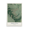 Map of Spring Valley, Kentucky, 12 x 18 inch unframed archival matte print