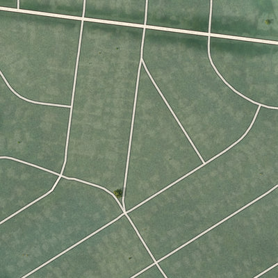 Second close-up of the map of Strathmoor Manor, Kentucky print showing more streets and buildings