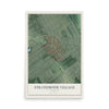 Map of Strathmoor Village, Kentucky, 12 x 18 inch unframed archival matte print