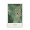Map of Sturgis, Kentucky, 12 x 18 inch unframed archival matte print