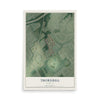 Map of Thornhill, Kentucky, 12 x 18 inch unframed archival matte print