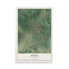 Map of Upton, Kentucky, 12 x 18 inch unframed archival matte print
