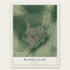 Water Valley, Kentucky map print, the full design
