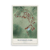 Map of Watterson Park, Kentucky, 12 x 18 inch unframed archival matte print