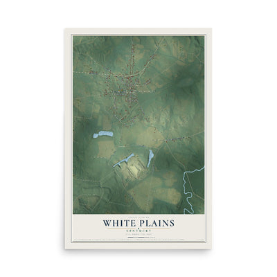 Map of White Plains, Kentucky, 12 x 18 inch unframed archival matte print