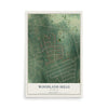Map of Woodland Hills, Kentucky, 12 x 18 inch unframed archival matte print