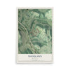 Map of Woodlawn, Kentucky, 12 x 18 inch unframed archival matte print