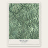 Wrigley, Kentucky map print, the full design