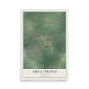 Map of Abita Springs, Louisiana, 12 x 18 inch unframed archival matte print