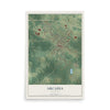 Map of Arcadia, Louisiana, 12 x 18 inch unframed archival matte print