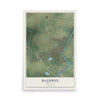 Map of Baldwin, Louisiana, 12 x 18 inch unframed archival matte print