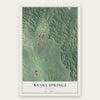 Banks Springs, Louisiana map print, the full design
