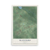 Map of Blanchard, Louisiana, 12 x 18 inch unframed archival matte print
